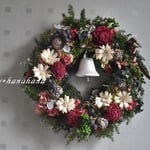 wreath「ポインセチアの華やぎクリスマス」