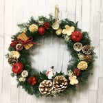 幸せのクリスマスリース☆プリザーブド  M