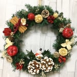 幸せのクリスマスリース☆プリザーブド M
