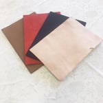 【名入れ刻印・糸変更】牛床革のA4クリアファイルケース ナチュラル レッド ブラック　ブラウン