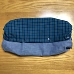 ファミリアチェック 青 エルゴカバー 抱っこ紐収納カバー