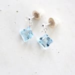 SILVER925　ｂｌｕｅtopaz pierce [kgf0589]