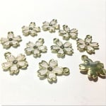 (JA0607-10個) さくら 17mmx14mm カラーチャーム (淡いピンク)