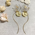 flowerウェーブ🌸pierce＊earring