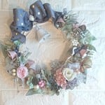YUKi様専用ページ（24cm）＊ペールPINKベルのクリスマス＊フラワーリース 
