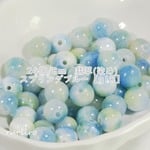 24個/8㎜　翡翠(染め)スプリングブルー【g17】