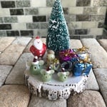 ガラスクリスマスオブジェ サンタネズミA