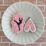 バレエ＜2枚セット＞アイシングクッキー【fufua】