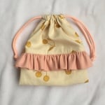 さくらんぼ柄フリルコップ袋（IV×PK）