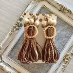 大振りタッセル✱秋冬ピアス