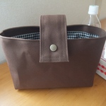 ランチバッグ　帆布　クリ