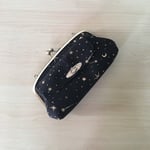  大容量 親子がま口 長財布    お財布バッグ      宇宙 星空
