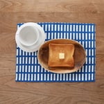 北欧格子のランチョンマット★ブルー
