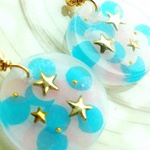 【A様ご注文品】ころりんお星さまピアス　no212