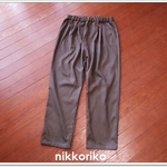 サルエルパンツ　コットンテンセルツイル　