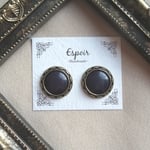 ヴィンテージ＊模様入 ボタン ピアス/イヤリング