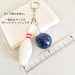 ボウリング♪ピンと青ボール【２wayキーホルダー】
