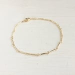【14kgf ブレスレット】シンプル ゴールド バー
