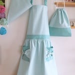 【a-ko15様オーダー品】ノーアイロンでOK！のキッズ 子供エプロン ３点セット
