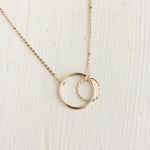 k14gf　ダブルリングネックレス／double rings necklace