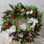 ナチュラル クリスマスリース