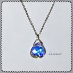 SWAROVSKIマロンシェイプペンダントネックレス オーロラ