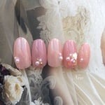 ふわりタイダイピンク♡ネイル