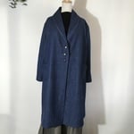綿麻デニム コート
