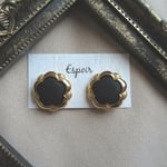 ヴィンテージ＊ゴールド ボタン ピアス/イヤリング