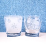 ❄︎snow glasses❄︎ デザイン彫刻ペアグラス