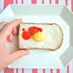 いちごジャムのトーストキャンドル