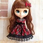 a様専用ページ    ワンピース   チェック   1/6ドール用
