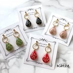ドライフラワー雫ピアス/イヤリング