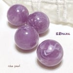 大理石風🔹パープル 18mm  穴あき 貫通  