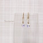 スワロフスキーシリーズ♪しずくモチーフのピアス☆(オーロラ)