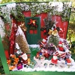 🎄🎅❤️😆❤️🎁✨Christmas House   ミニチュア  ドールハウス  ガーデン  ガーデニング   部屋 カフェ 家        