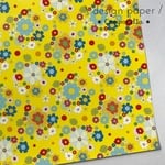 デザインペーパー/No.11お花畑★Happy yellow/5枚入/design paper