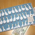 ペタンコ通帳ケース☆あひる