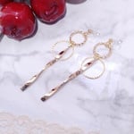 メタルリングスティックイヤリング/ノンホールピアス/送料無料