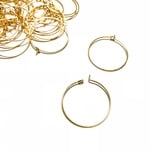 20個（10ペア）　フープピアス☆25mm　