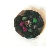 ベレー帽 百花  黒静