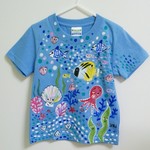 キッズ100☆お魚パラダイス☆手描きTシャツ☆
