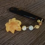 再販 ＊秋の帯飾り＊紅葉（橙）