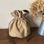 巾着バッグ★コーデュロイ★ベージュ