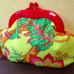 MADAME CHIGNON　がま口ポーチ  blooming flower  00621