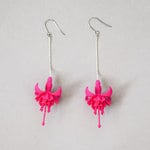 フクシア　ピアス・イヤリング　ピンク