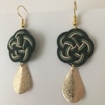 水引 和 雫ピアス    green お正月や成人式に。