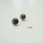 刺繍＆ビーズ刺繍のピアス №030