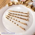 【10本セット】  ヘアピン カン付き 金具 パーツ（ 金色 / ゴールド ） ヘアアクセサリー