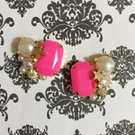 ＊thanks♡価格＊ ピンクビジューとお星様のピアスorイヤリング
